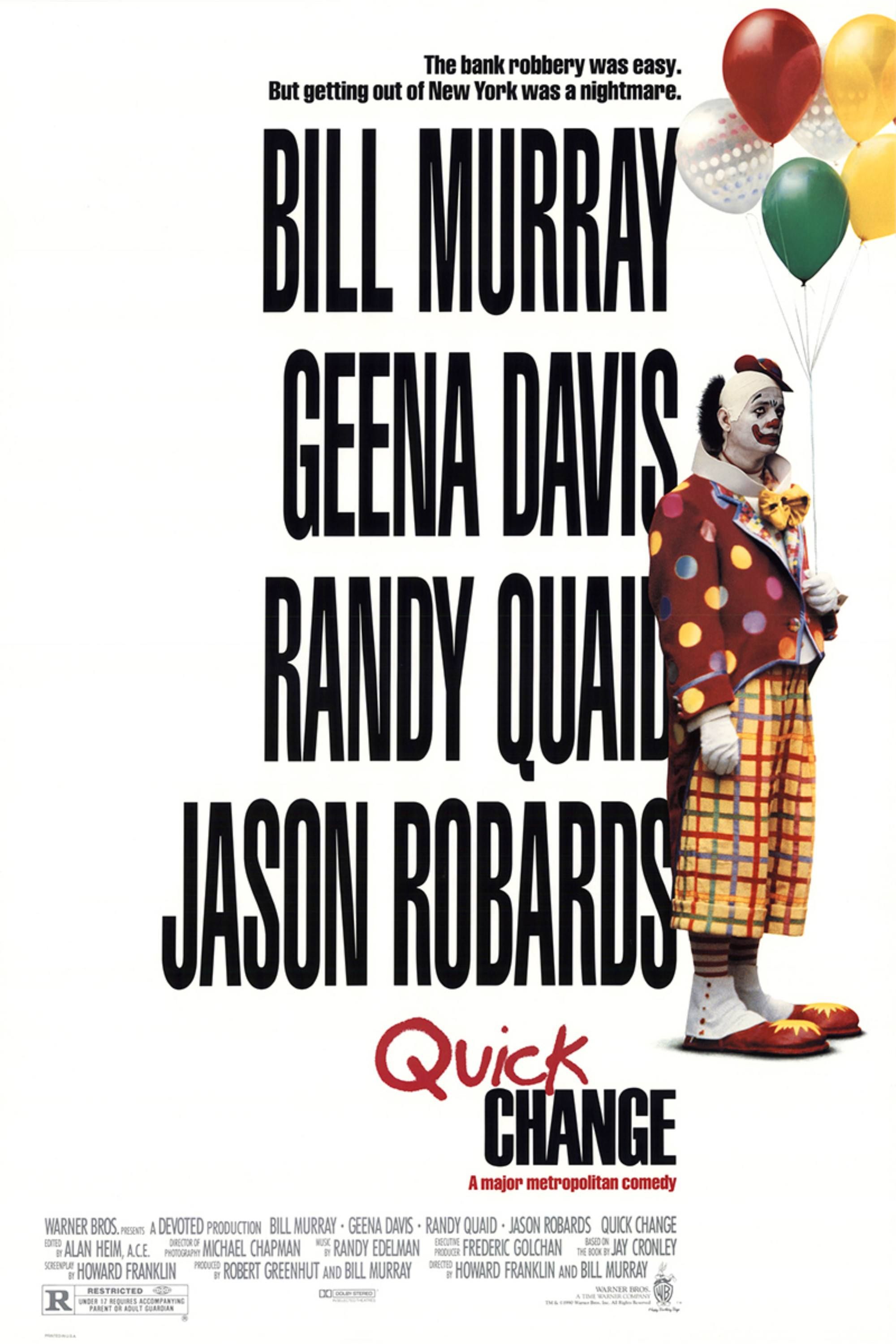 Quick Change (1990) - poster