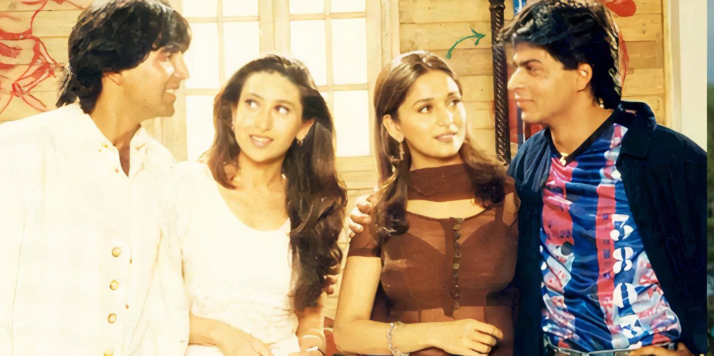 Rahul, Pooja, Nisha, and Ajay together in Dil To Pagal Hai