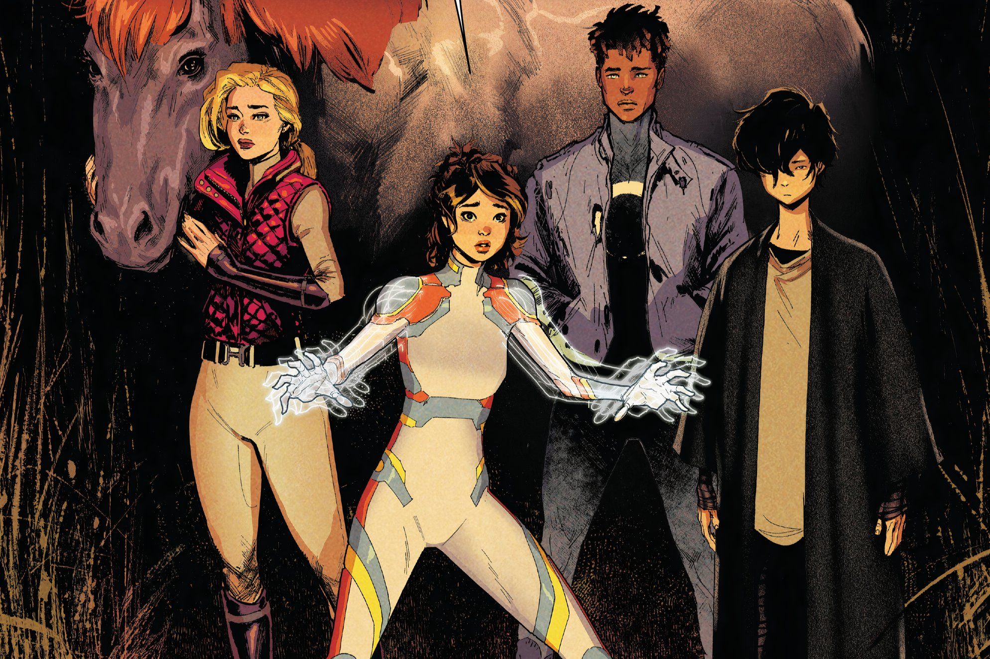 Calico, Jitter, Ransom e Deathdream imploram pela ajuda dos X-Men.