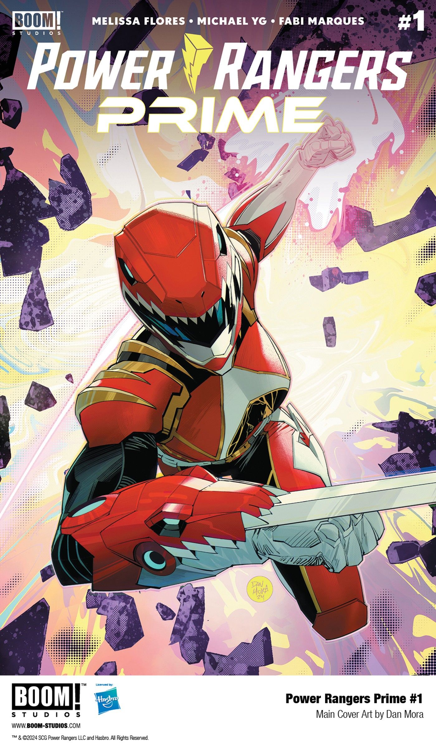 Red Ranger is featured on the cover of Power Rangers Prime #1