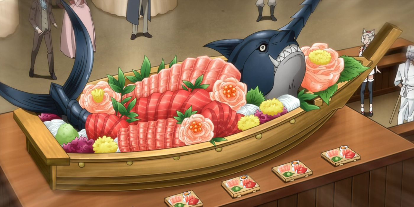 The monster fish that Rimuru prepared as sushi.