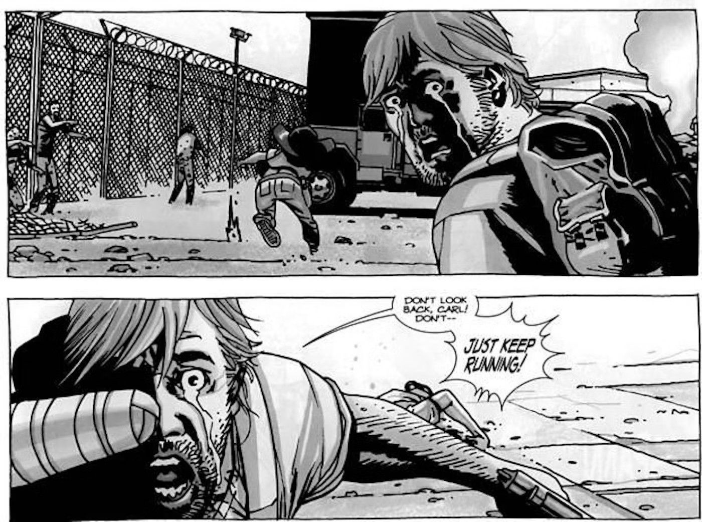 rick sees lori die in walking dead