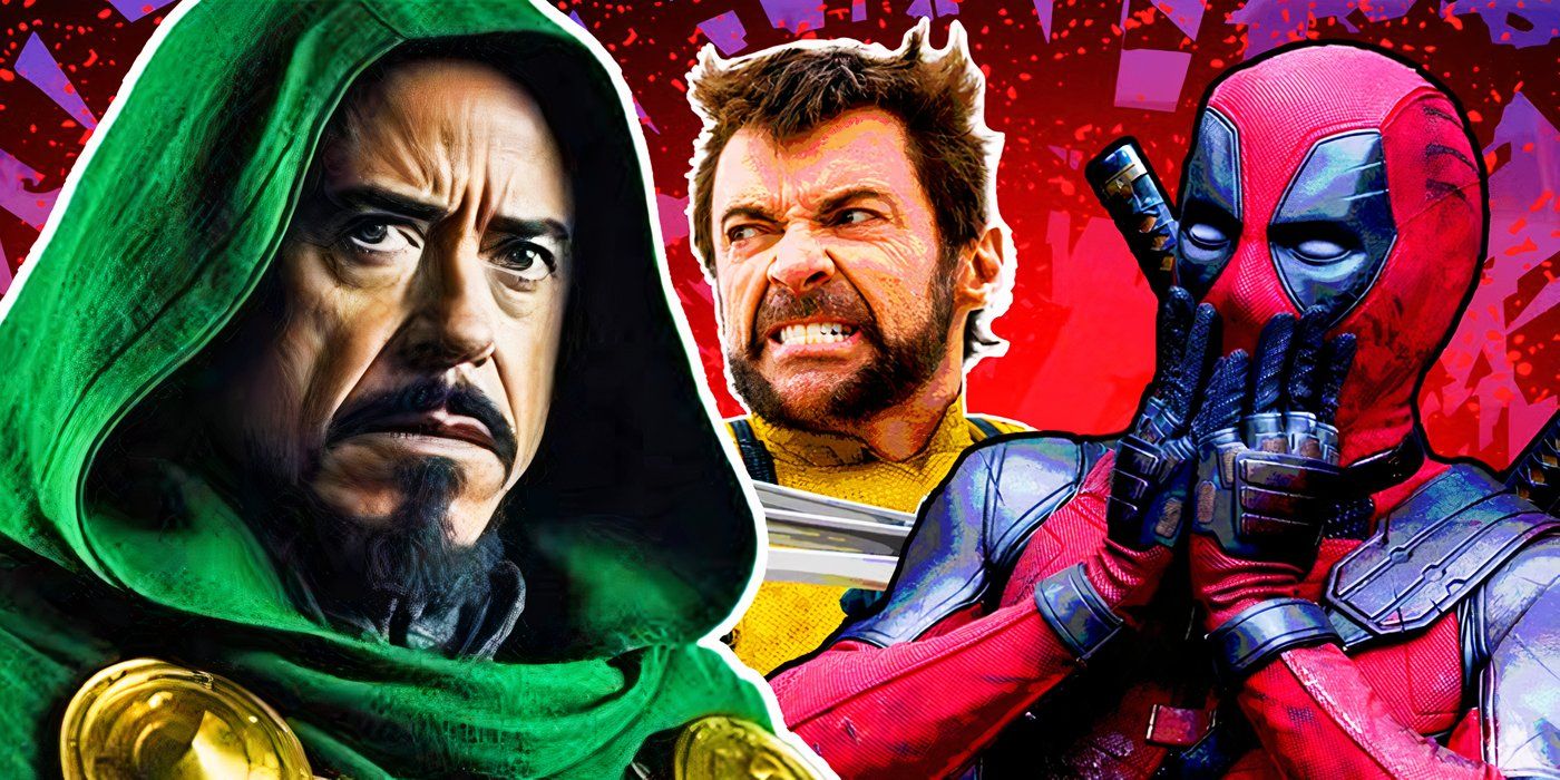 Robert Downey Jr.&rsquo;s Doctor Doom with Wolverine and Deadpool in the MCU