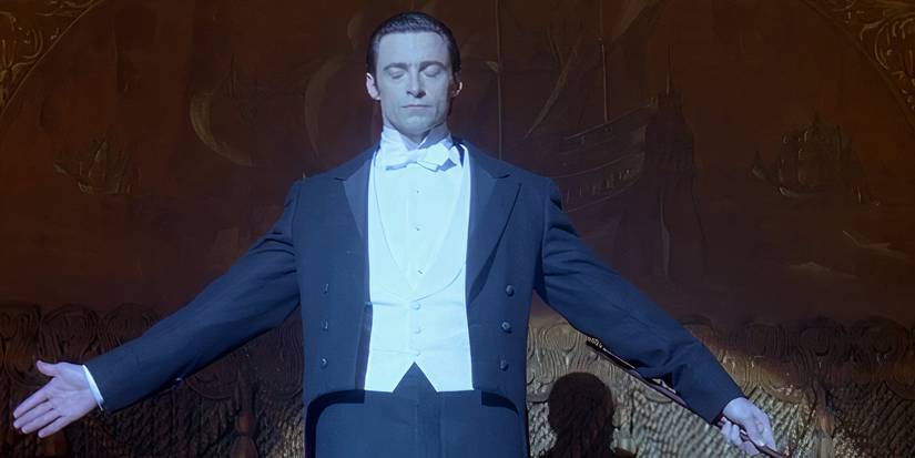 Robert performing onstage in The Prestige