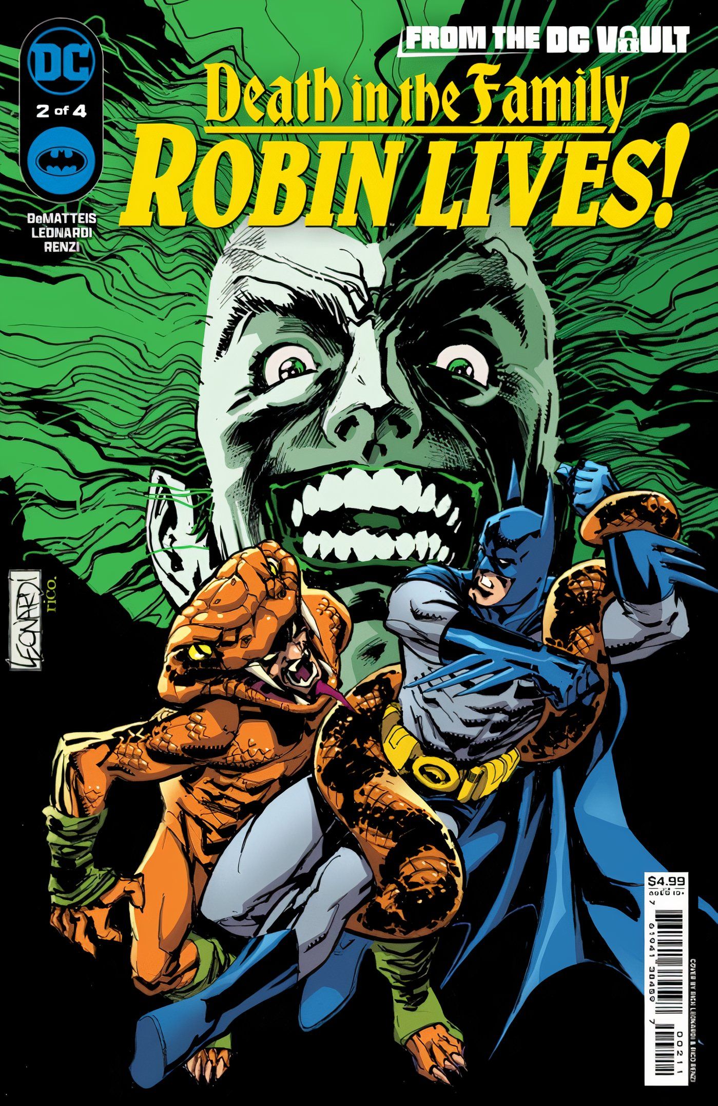 Robin Lives #2 capa principal do Batman Joker