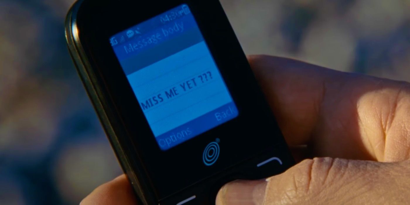 Sam's text message in Jack Reacher_ Never Go Back's final scene