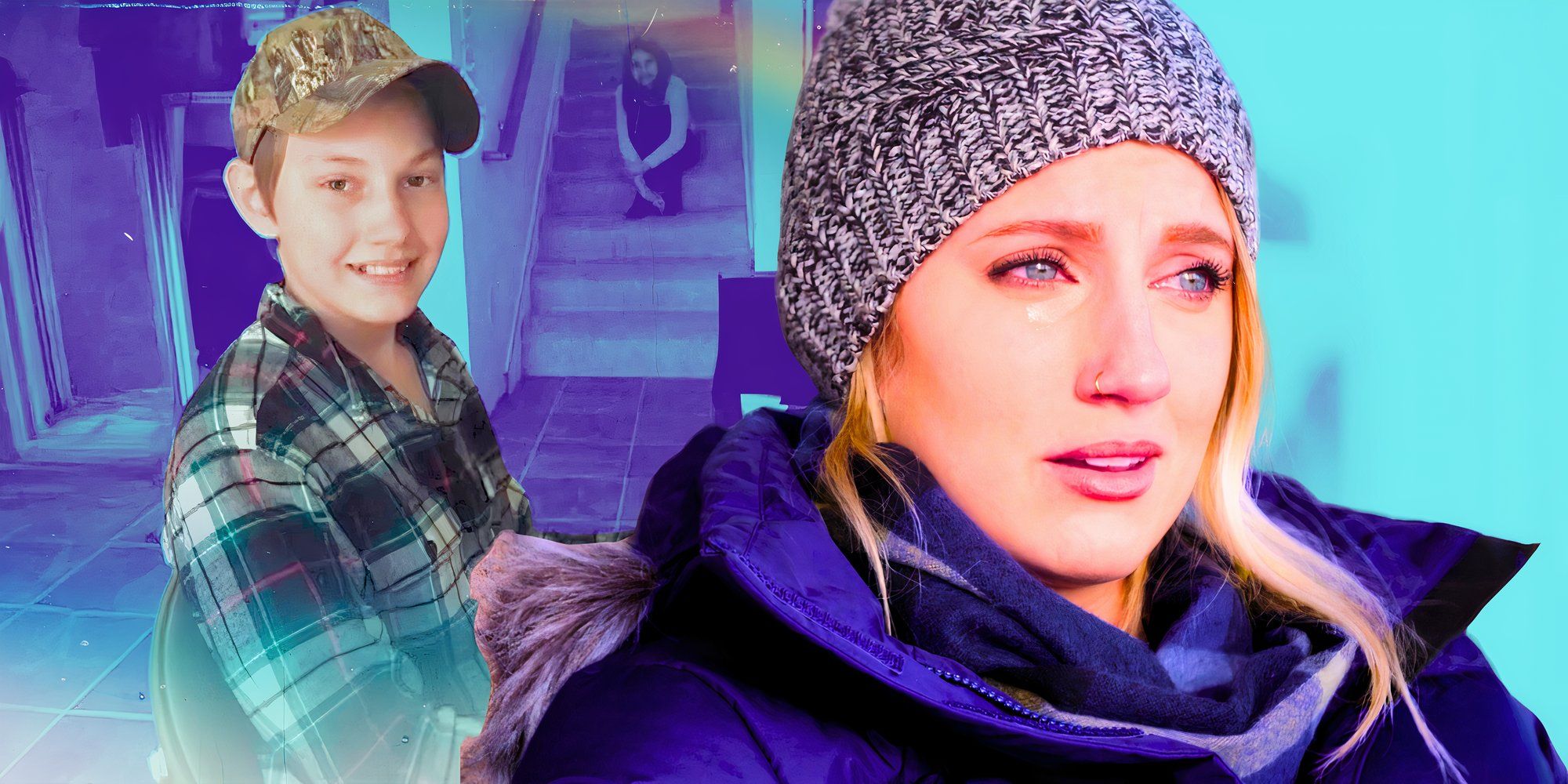 a montage of Oliva plath sad and micah meggs