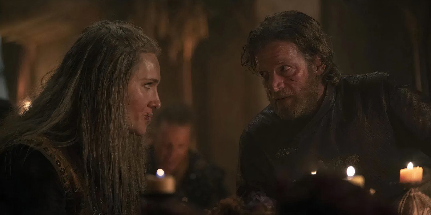 Sharako Lohar talking to Tyland Lannister in House of the Dragon season 2 (2024)