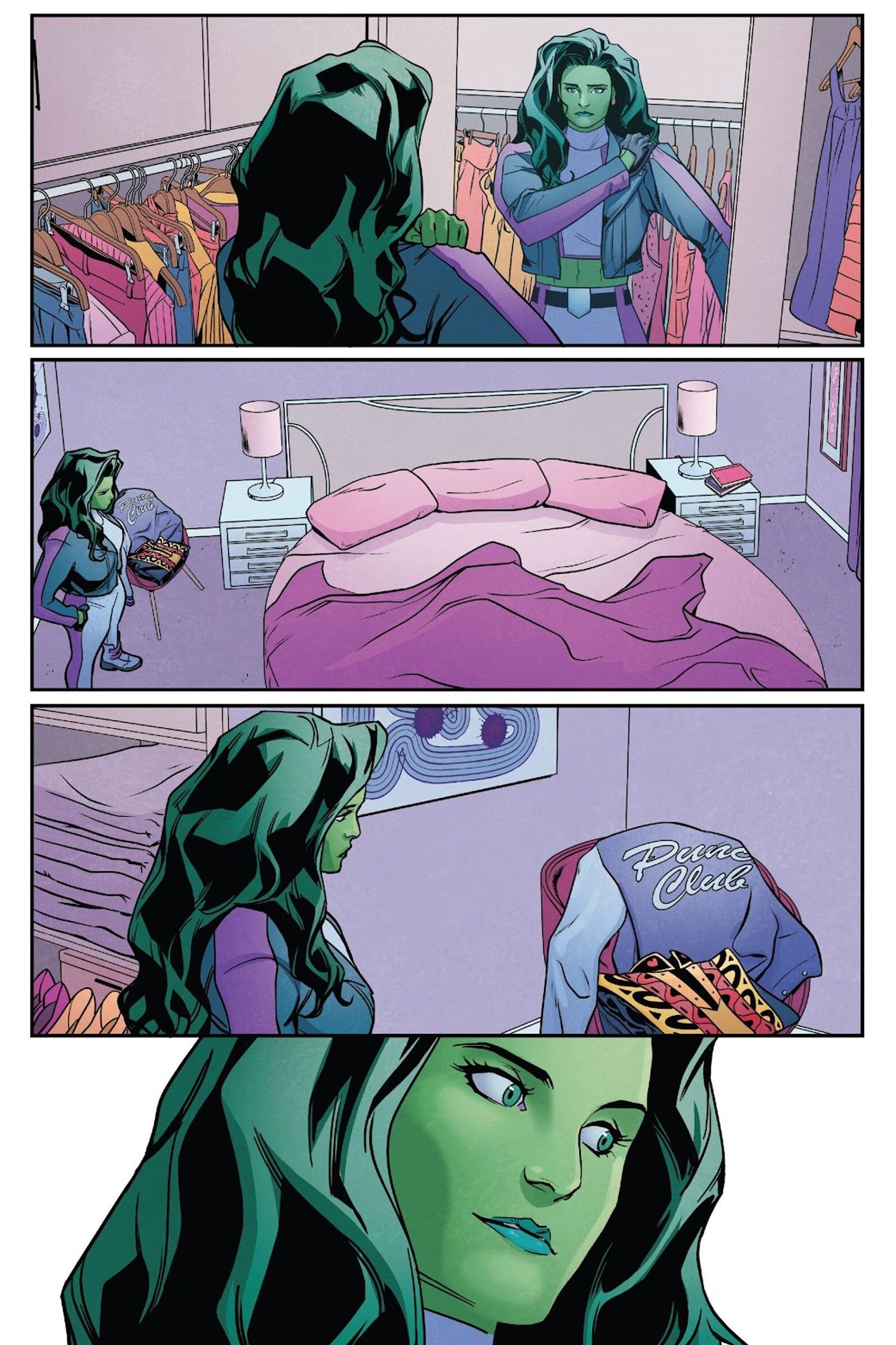 She-Hulk pondera se deveria ajudar seus amigos ou os Vingadores