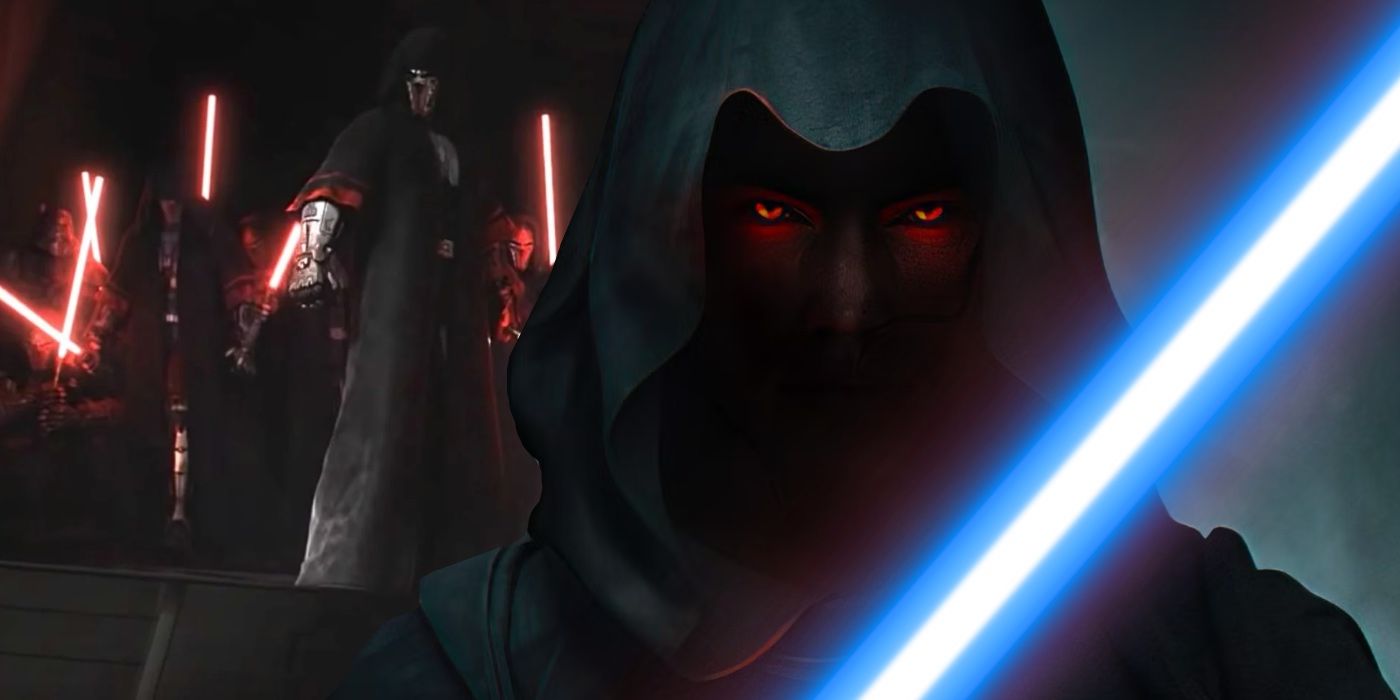 Sith Lord Wielding Blue Lightssaber Custom Star Wars Image
