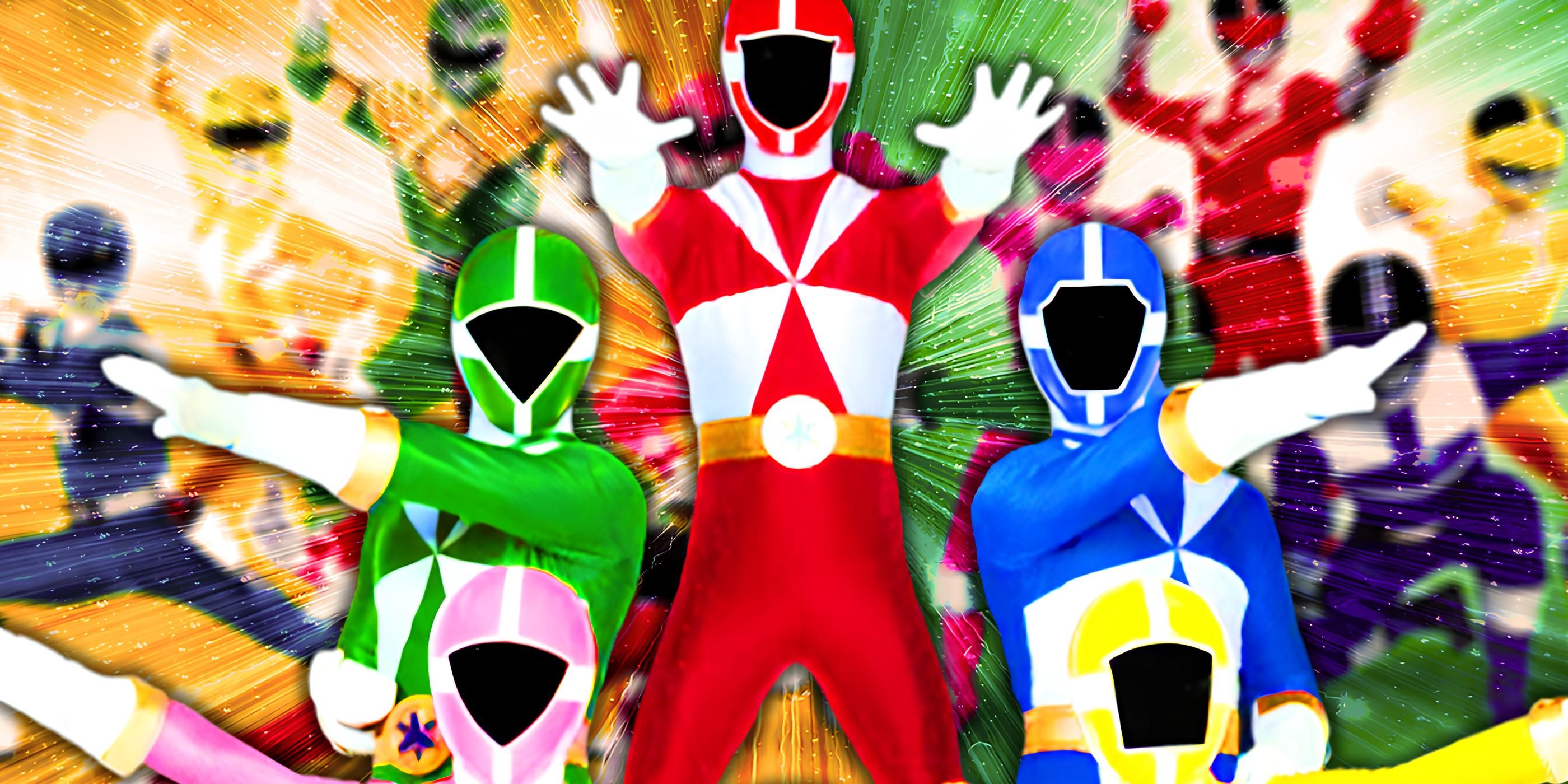 Imagem personalizada de Mighty Morphin, Lightspeed Rescue e Time Force Power Rangers