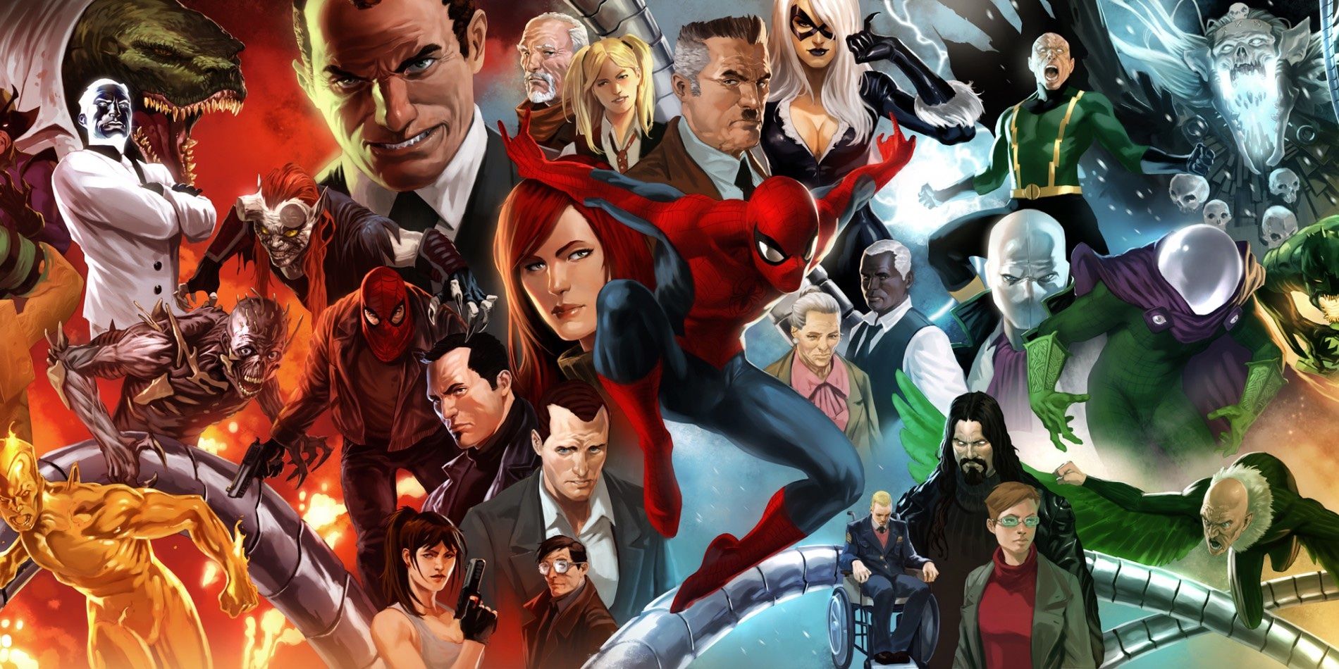 Spider-Man y su gran reparto secundario