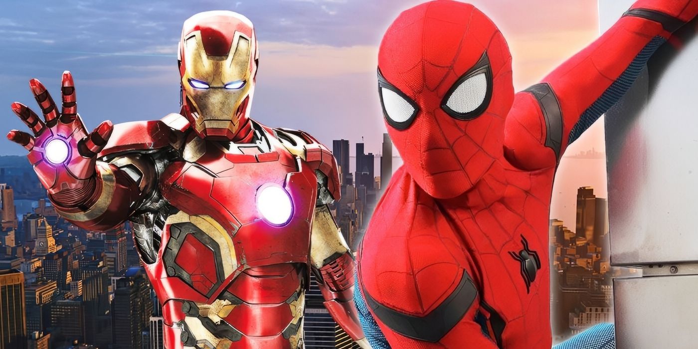 Spider-Man and Iron Man in the MCU. 