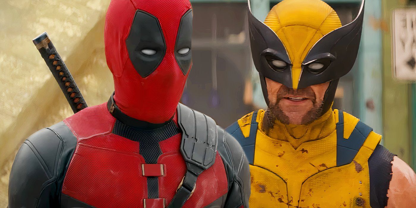 Split image of Deadpool and Wolverine in the cowl