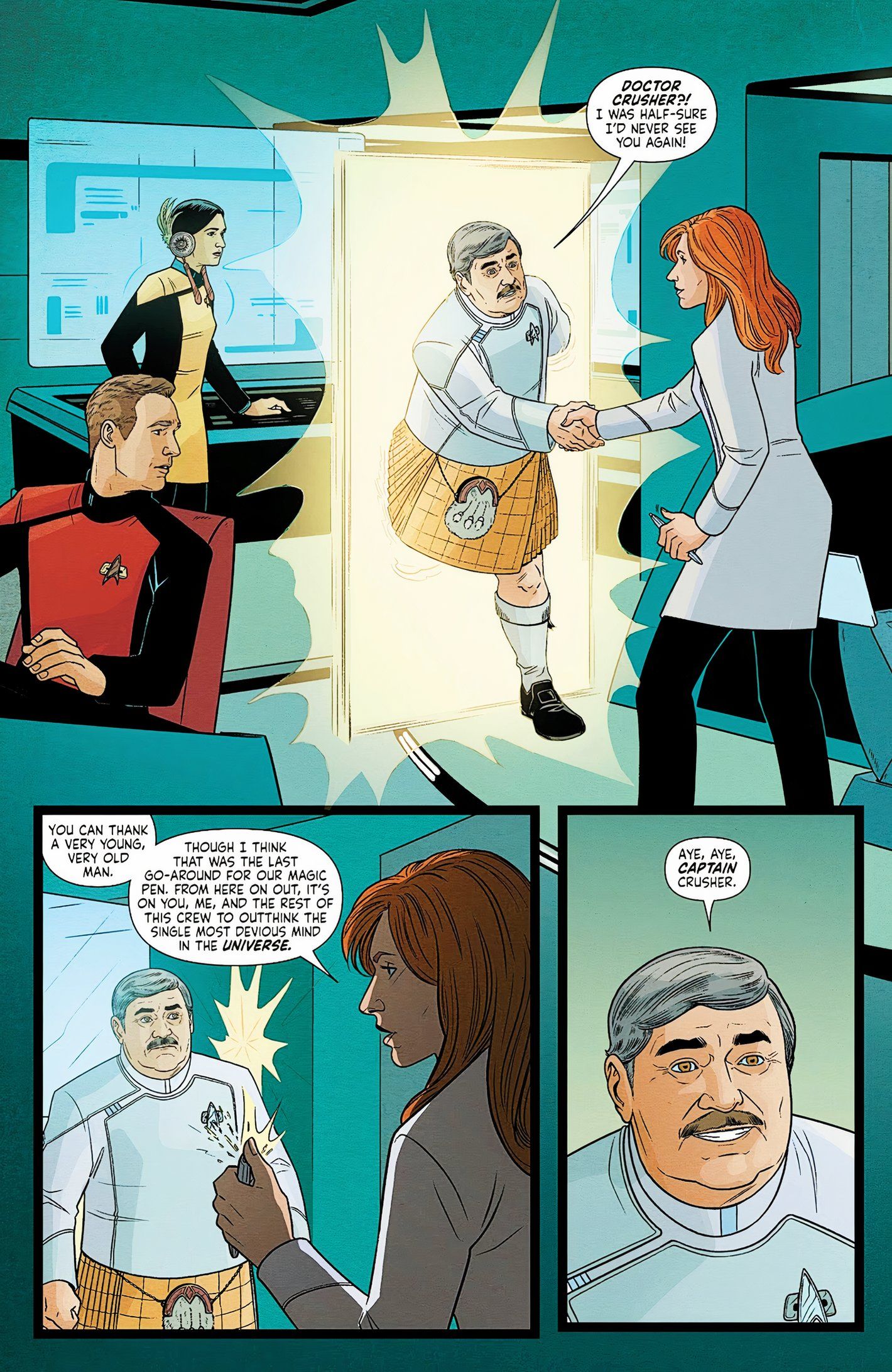 Star Trek #22, Dr. Crusher chama Lore de 'a mente mais tortuosa do universo'