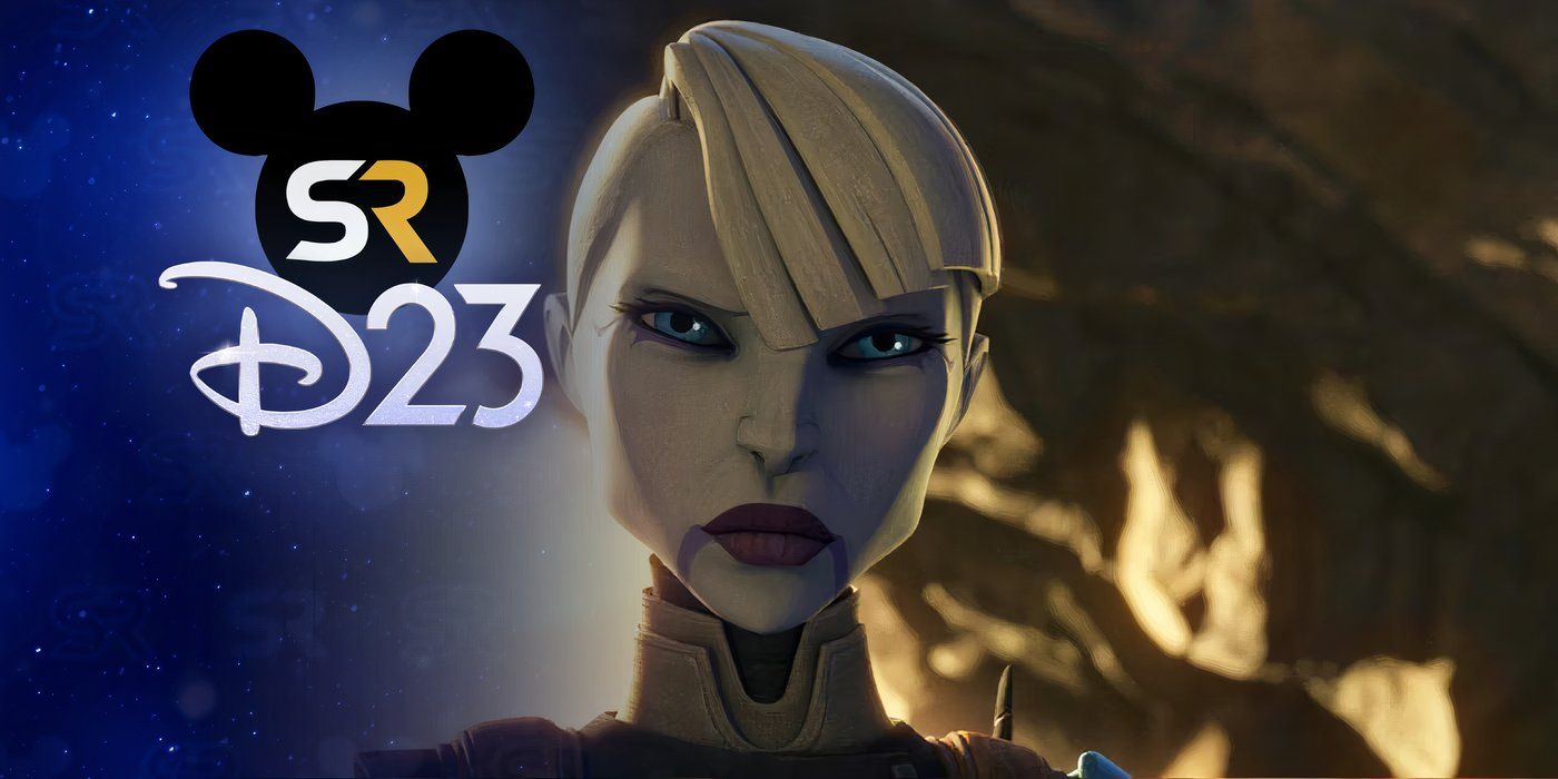 Star Wars Asajj Ventress and D23 logo