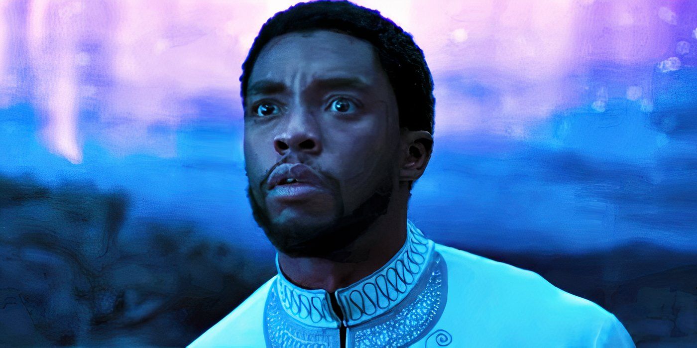 T'Challa in the Ancestral Plane in Black Panther