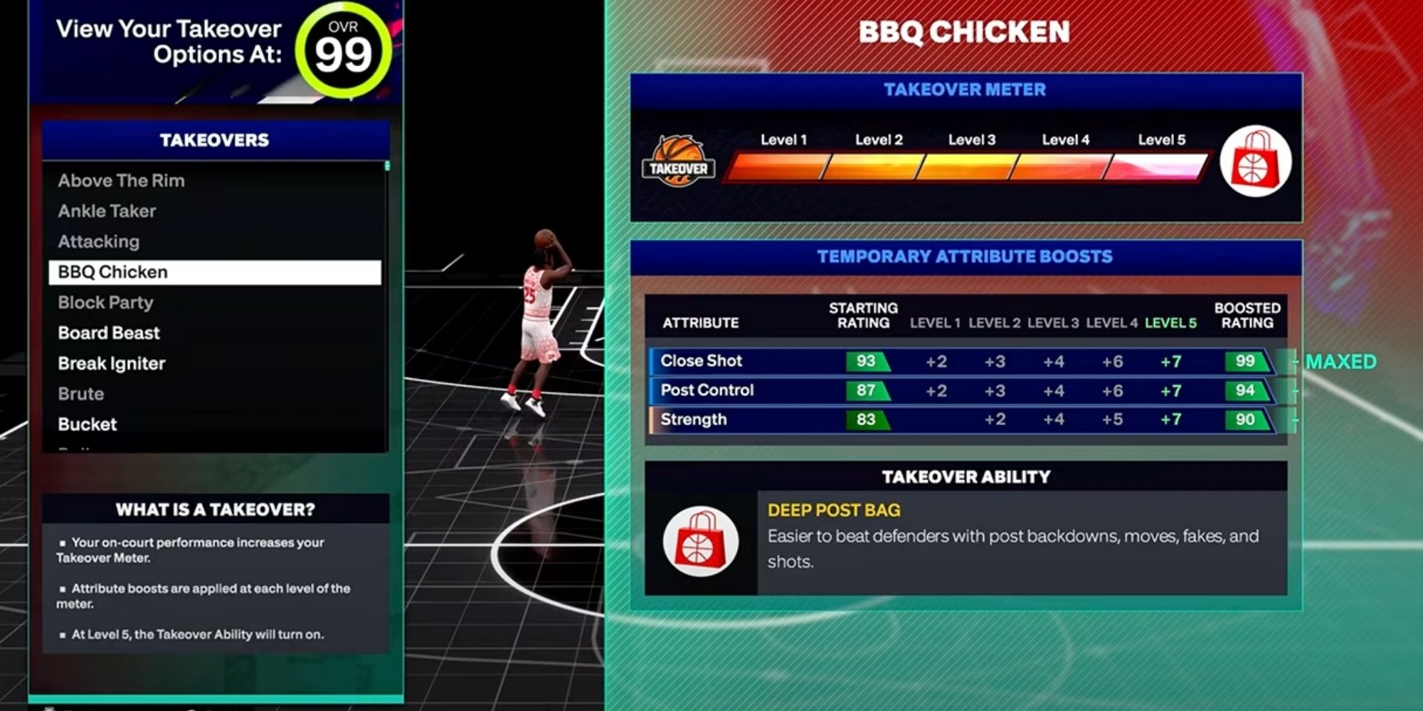 Takeover meter from NBA 2K25