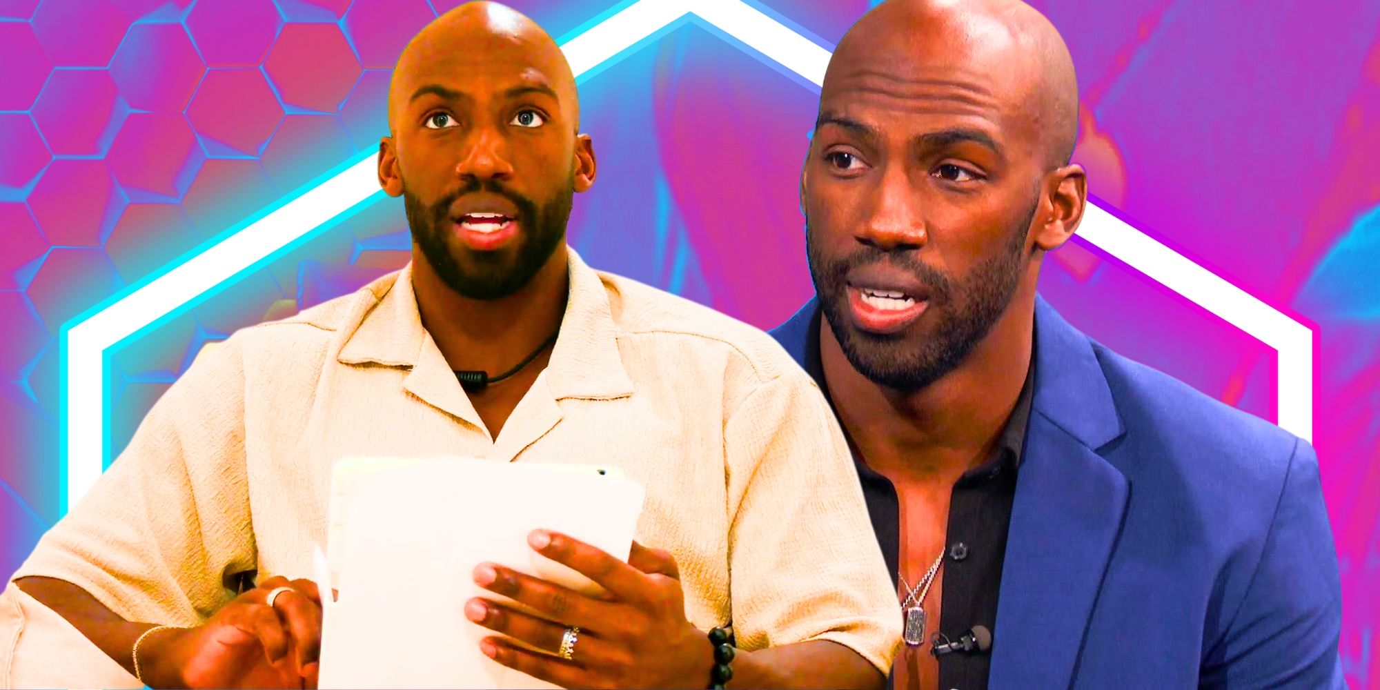 The Anonymous season 1’s Xavier Prather in a montage where he seems concerned and is speaking aloud.