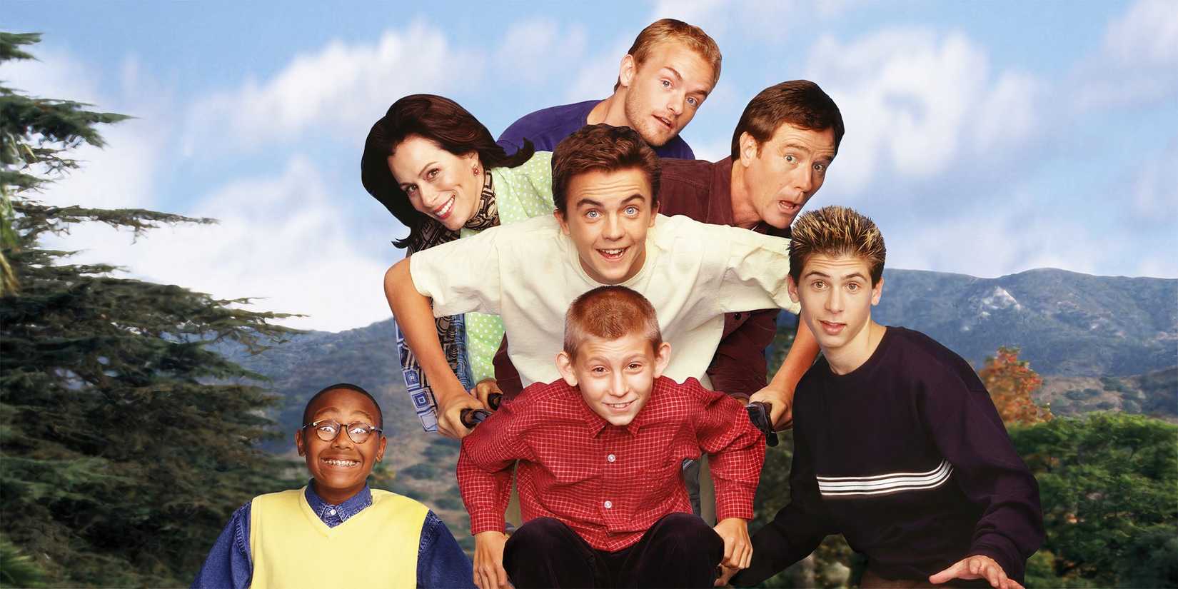 The cast of Malcolm in the Middle in a promo photo