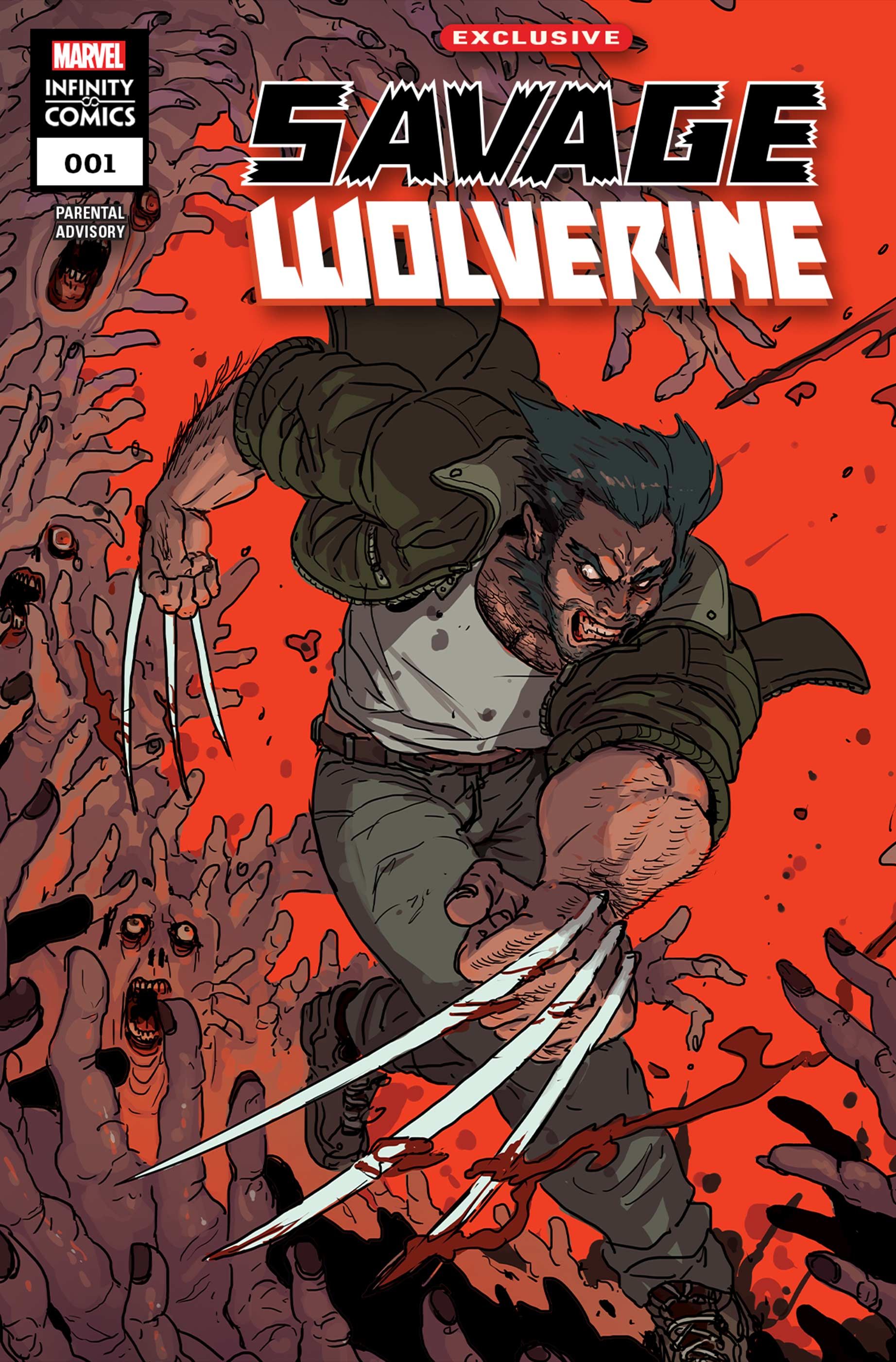 A capa do Savage Wolverine Infinity Comic #1