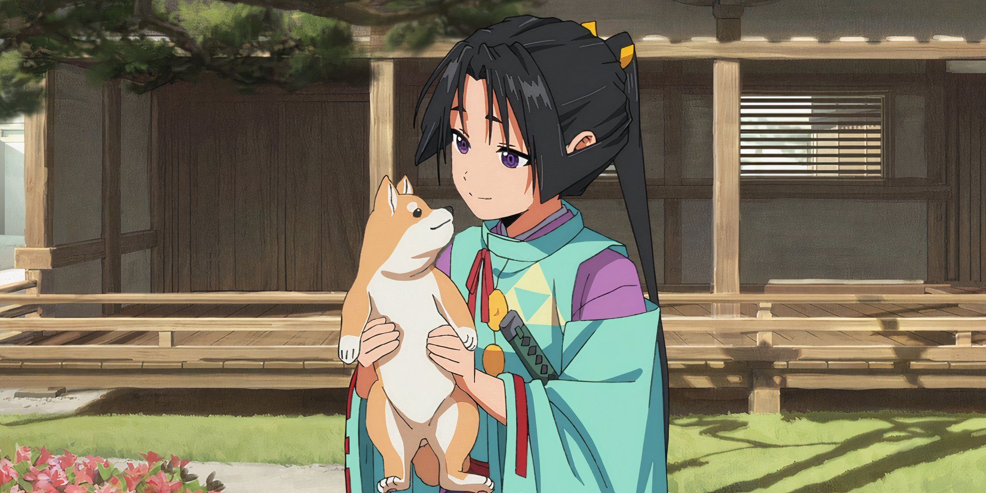 The Elusive Samurai Tokiyuki Holding a dog before the fall of kamakura