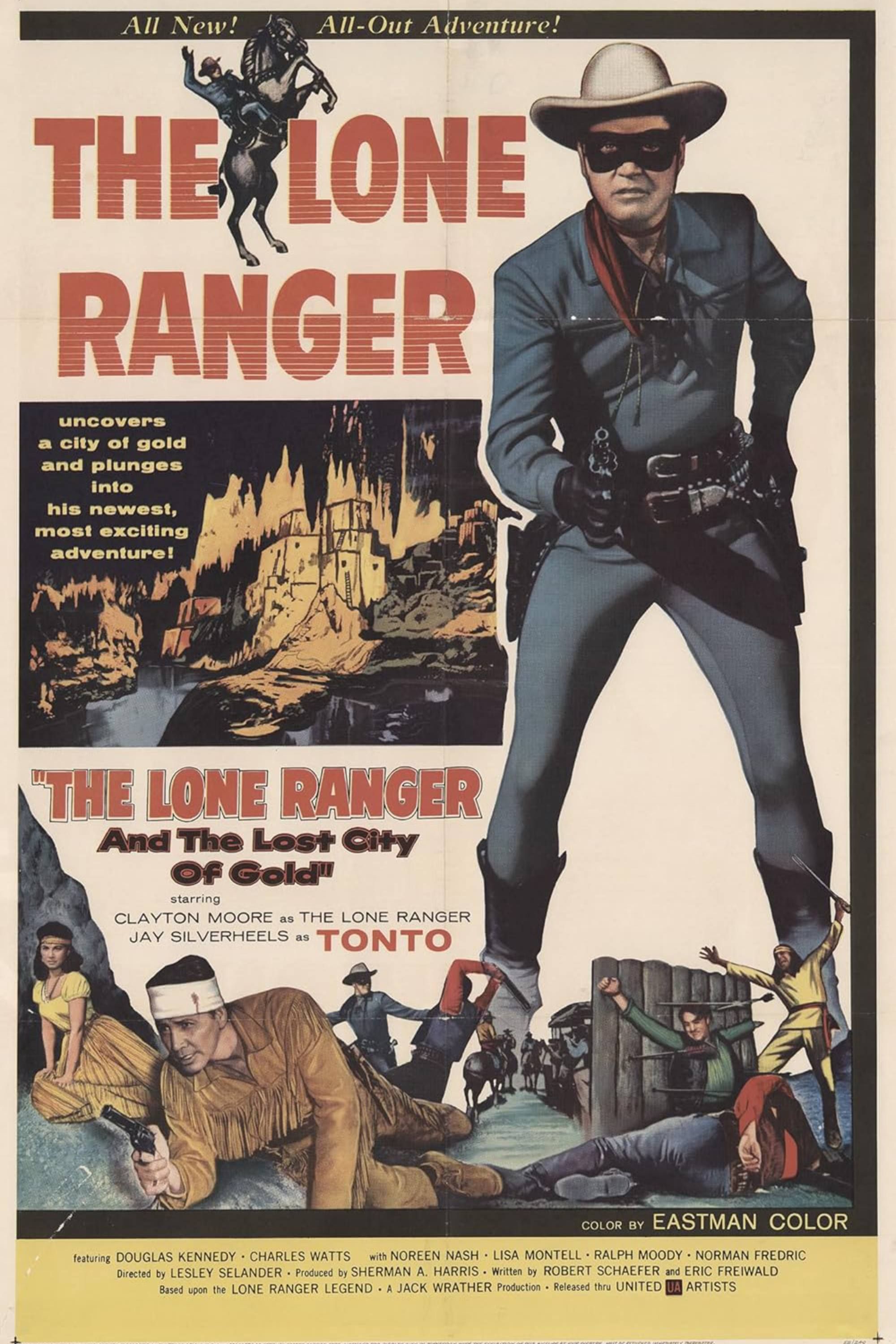 The Lone Ranger and the Lost City of Gold (1958) -Poster