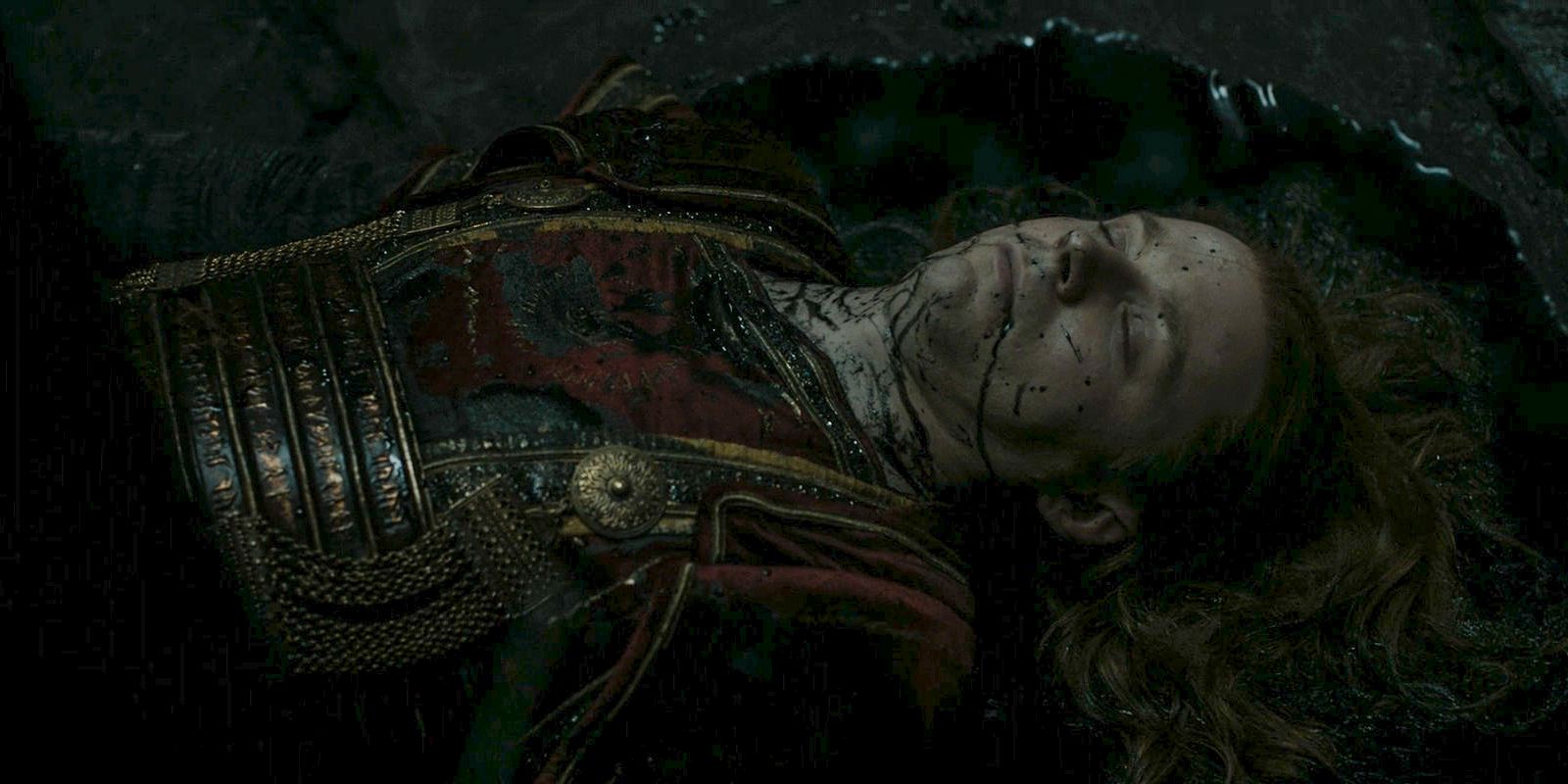 Forodwaith Sauron (Jack Lowden) is murdered by the orcs under Adar's orders in The Lord of the Rings: The Rings of Power Season 2 Episode 1