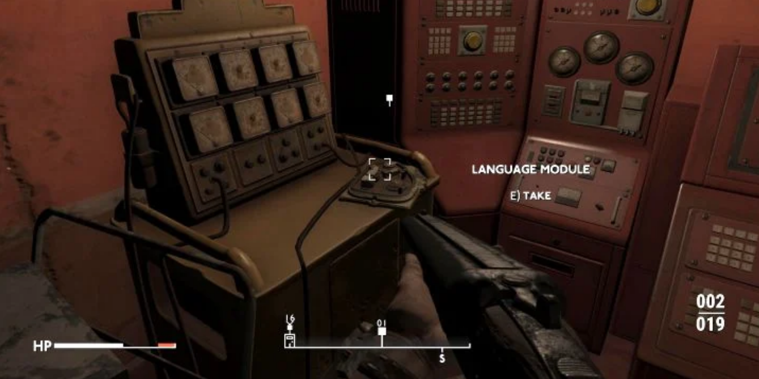 The player picks up the speech module in Fallout London