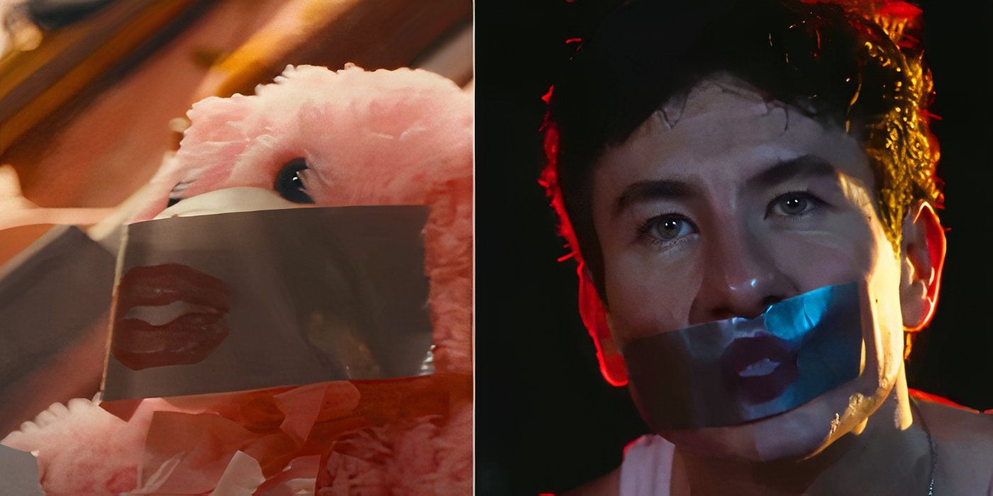 The teddy bear from Taste and Barry Keoghan from Please Please Please