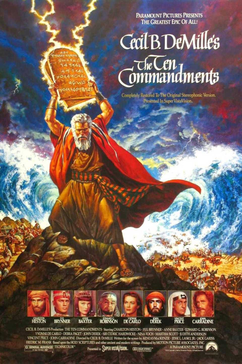 The Ten Commandments 1956 - Poster