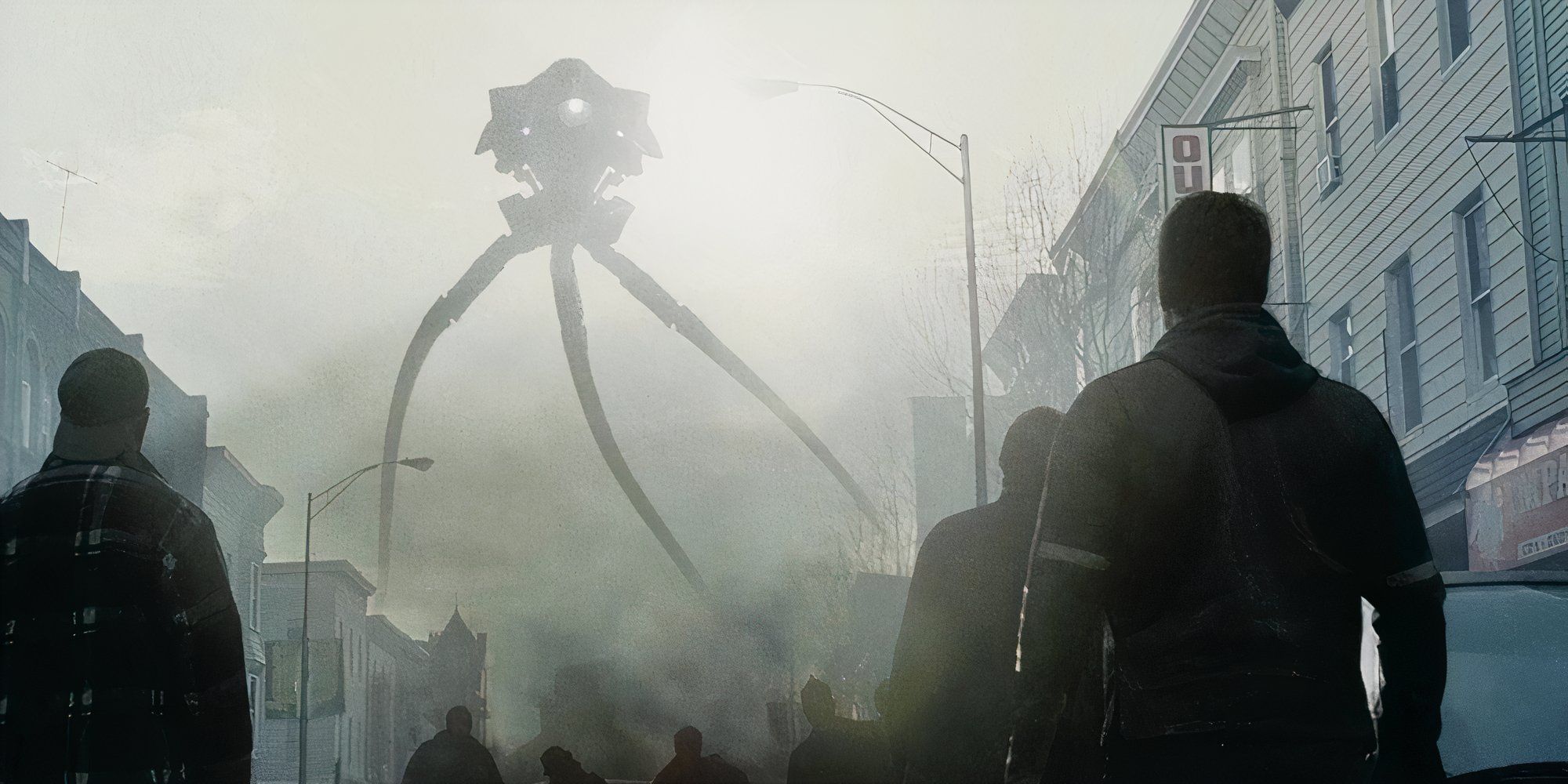 The 'tripods' invade earth in War of the Worlds