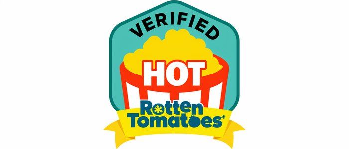 O emblema verificado do Hot Rotten Tomatoes