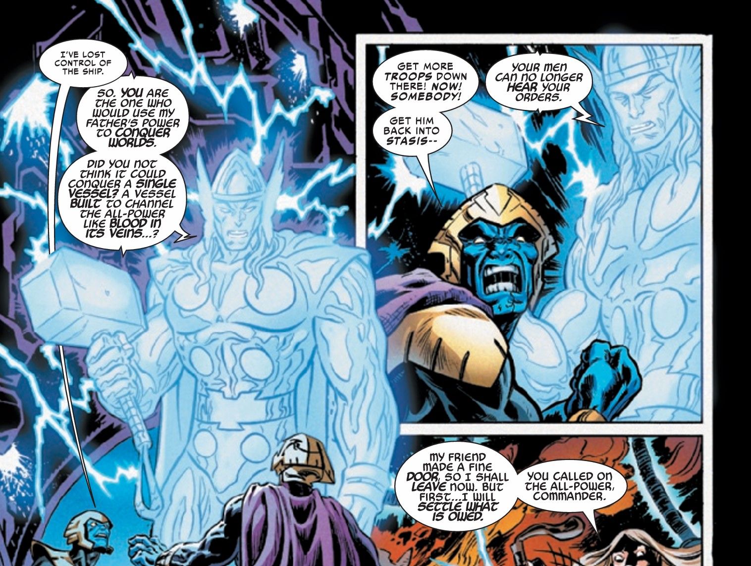 Thor creates a lightning construction out of himself in Giant-Size Thor #1