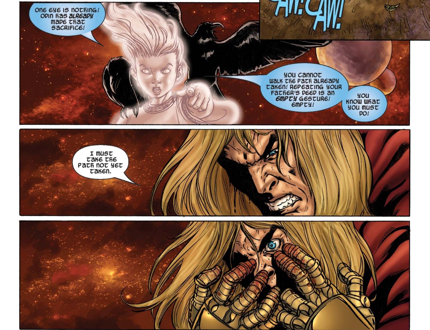 Thor arranca os olhos em Thor vol 2 #83