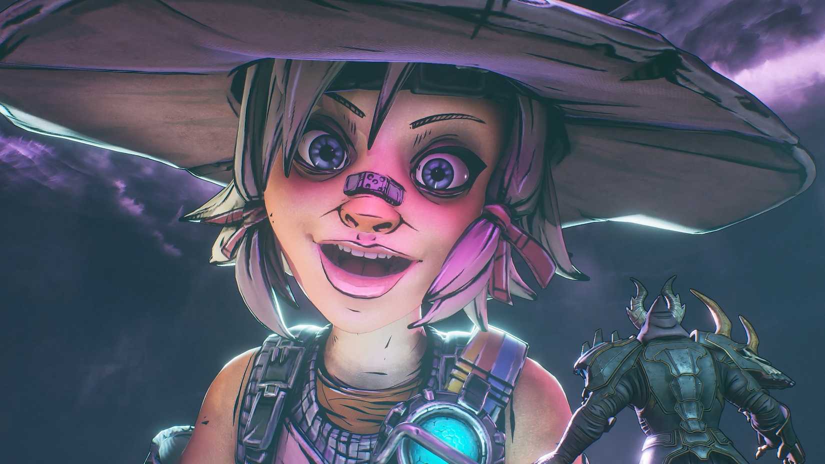 Tiny Tina talking to the player in Borderlands 2