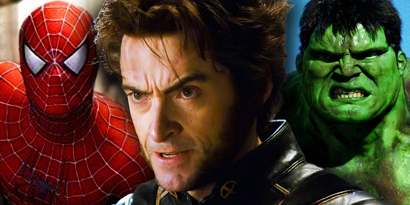 Tobey Maguire&rsquo;s Spider-Man, Hugh Jackman&rsquo;s Wolverine and Eric Bana&rsquo;s Hulk in the 2000s