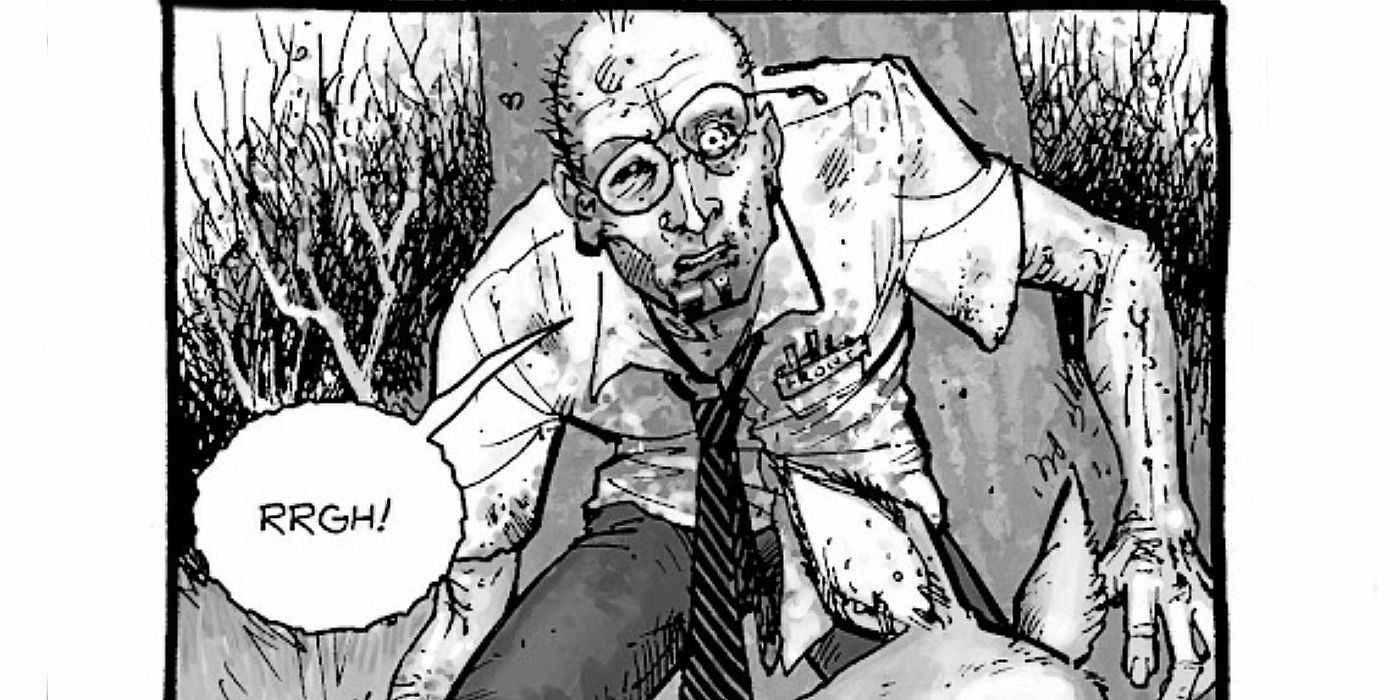 Tony Moore's Easter egg, the Front zombie from The Walking Dead