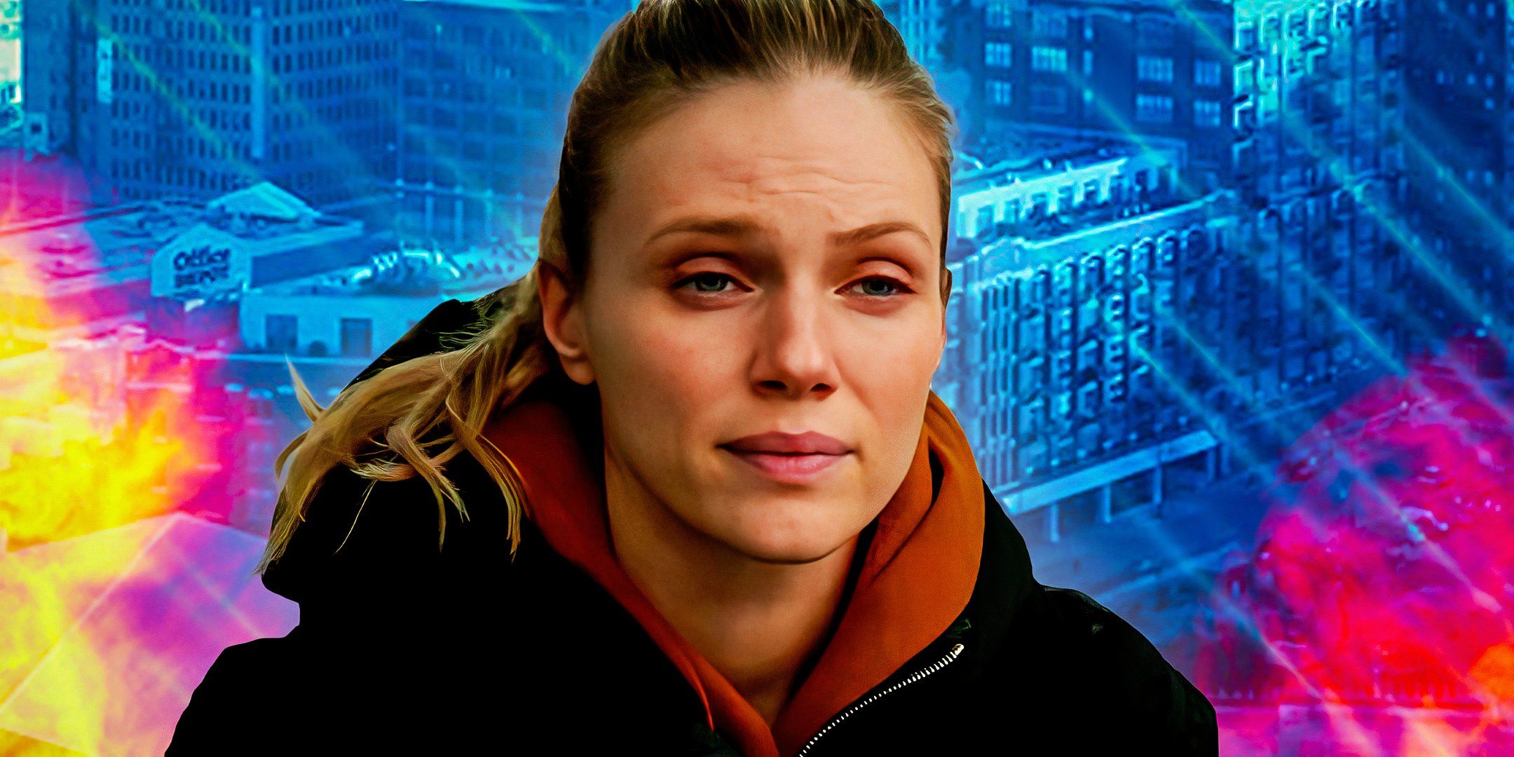 Tracy Spiridakos como Hayley Upton en la policía de Chicago.