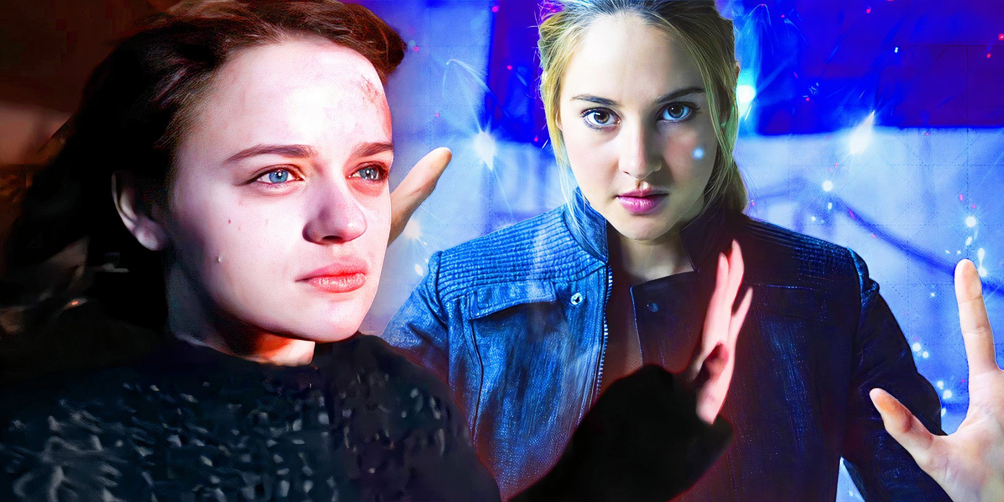 Joey King in “Uglies” and Shailene Woodley in “Divergent”.