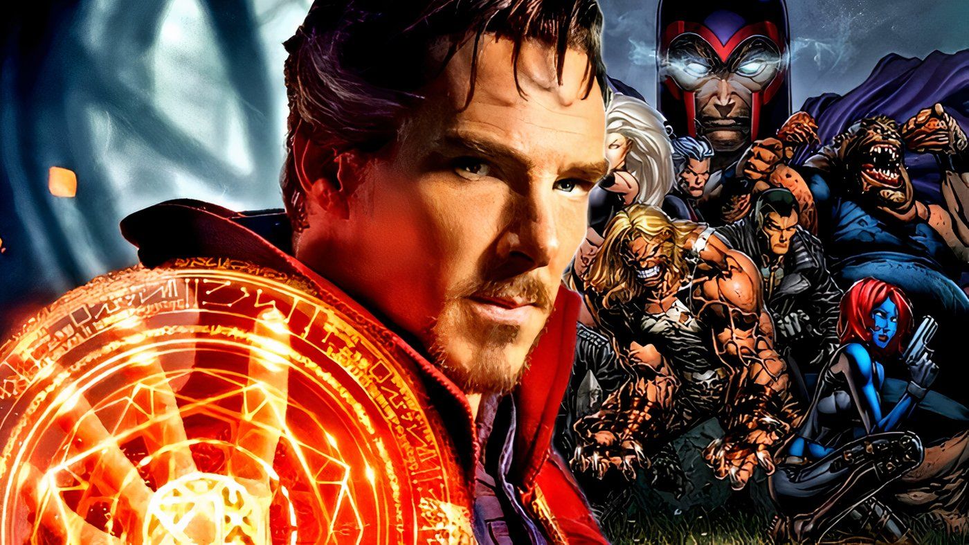 MCU&rsquo;s Doctor Strange with the Ultimate Universe&rsquo;s villains behind him.