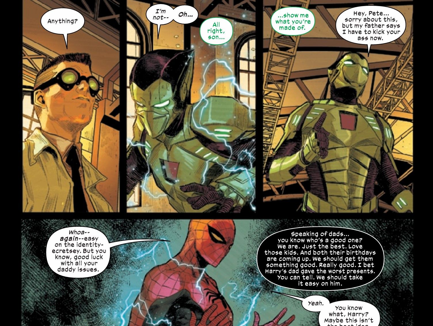 Ultimate Spider-Man and Green Goblin's AIs are activated in Ultimate Spider-Man #7.