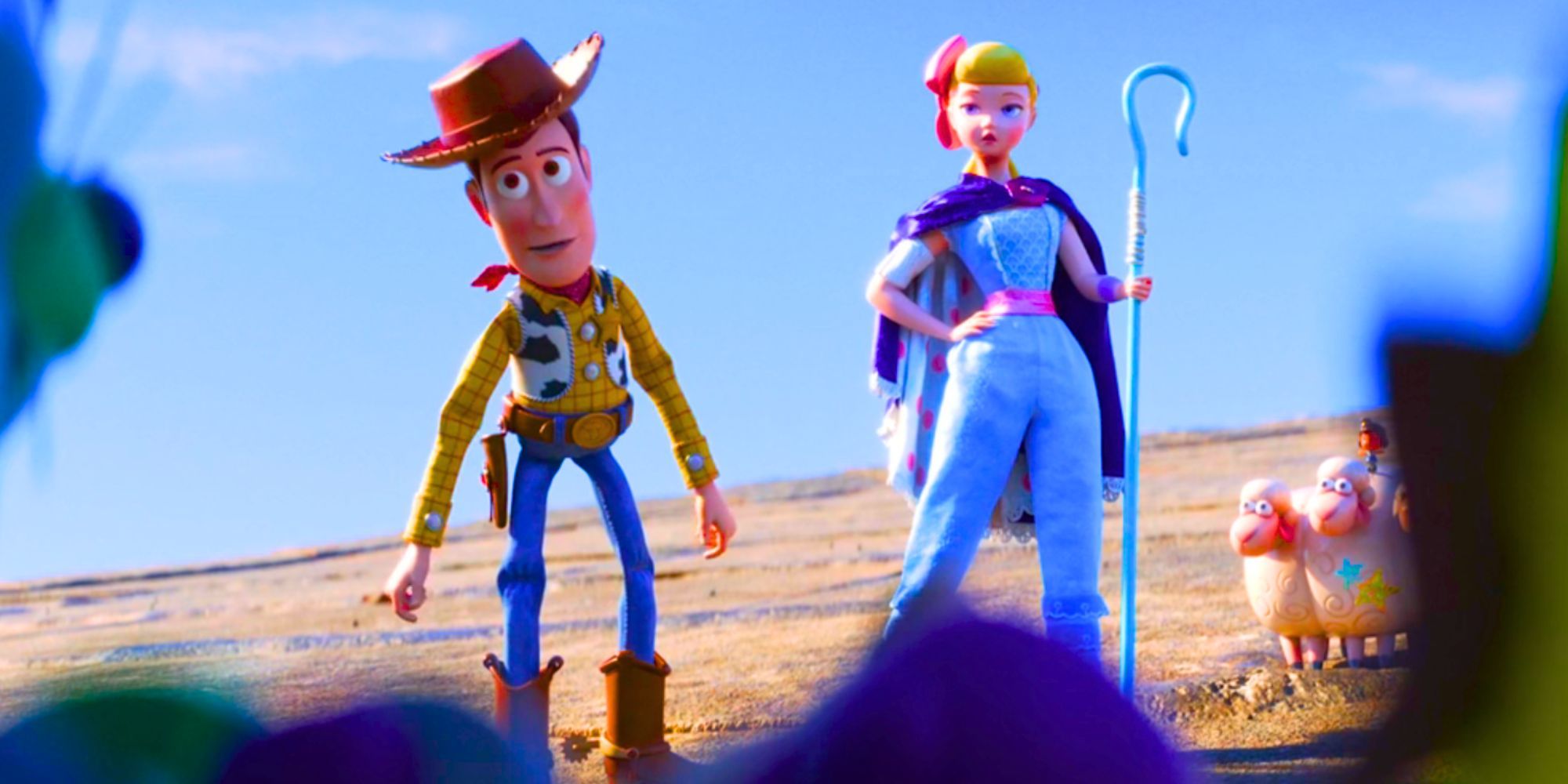 Woody and Bo Peep in Toy Story 5