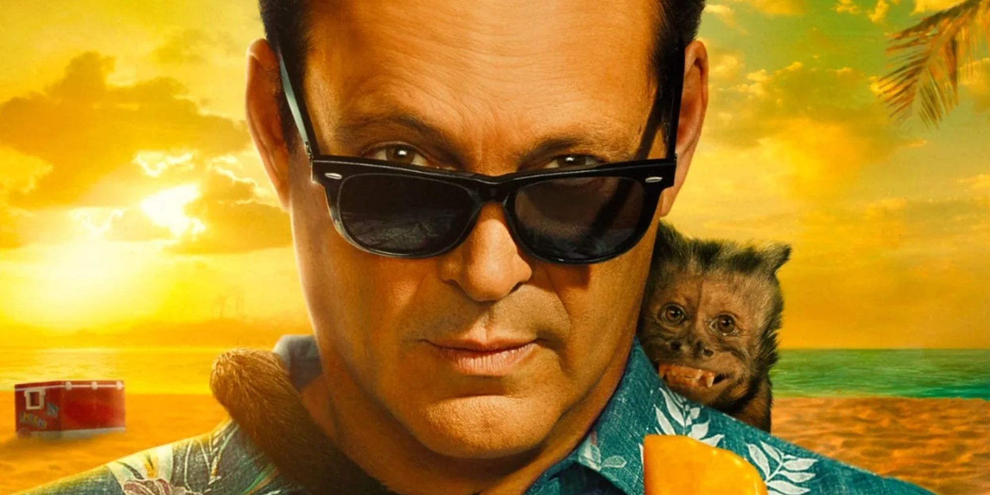 Vince Vaughn y Crystal como sus personajes de Bad Monkey