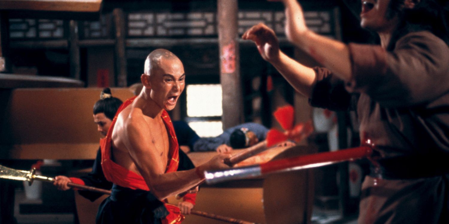 The Eight Diagram Pole Fighter Gordon Liu, as the heroic General Yang, and Lo Lieh, as the ruthless villain