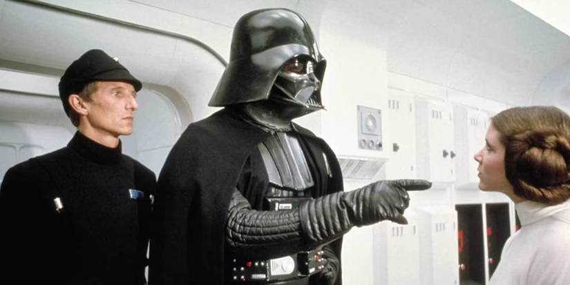 Vader pointing at Leia in A New Hope