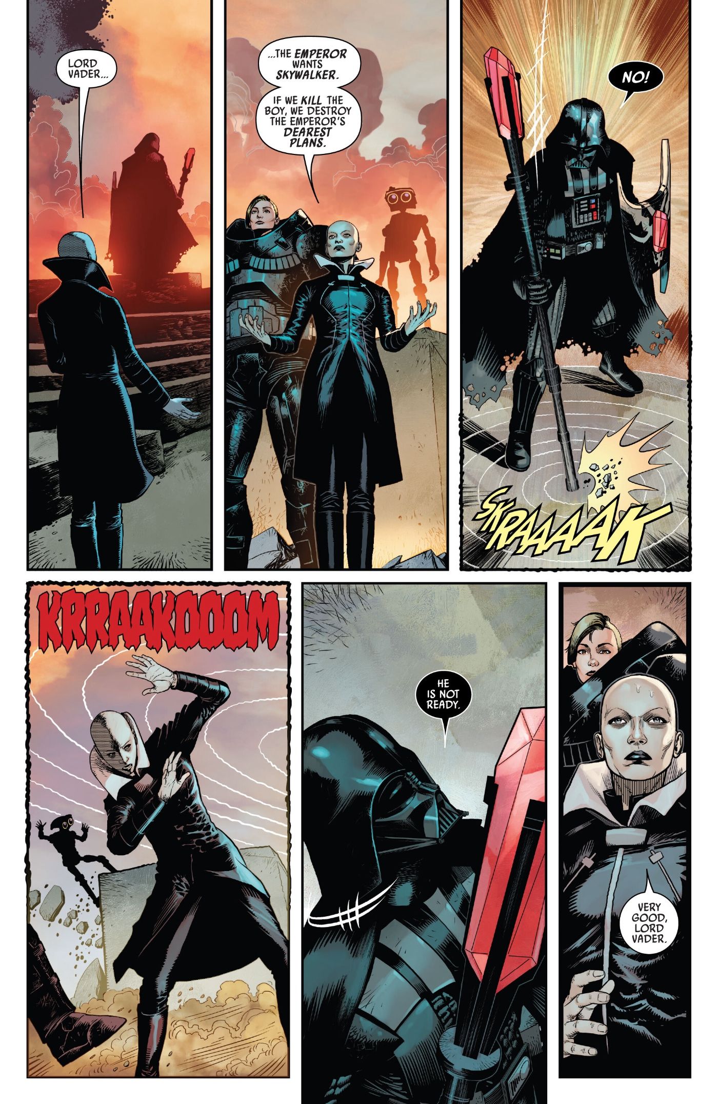 Vader se recusa a encontrar Luke em Darth Vader #48