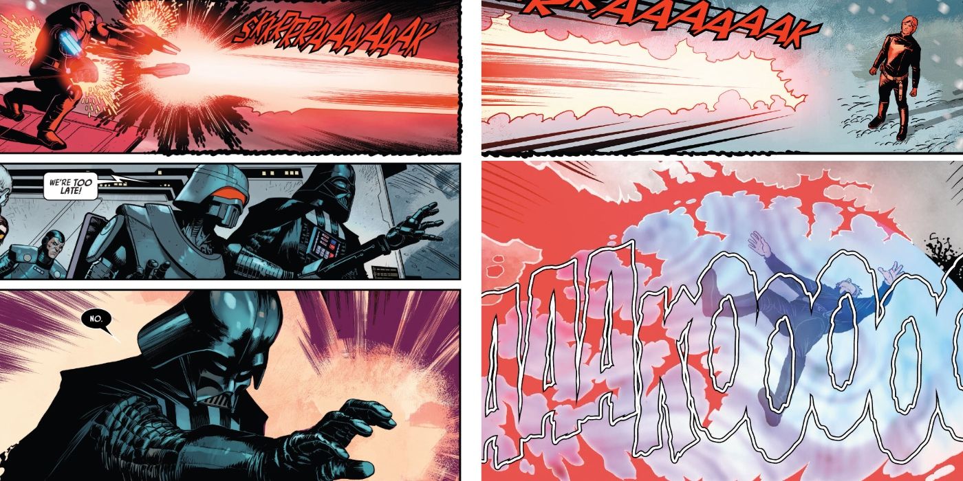 Vader salva Luke de Sly Moore em Darth Vader #49