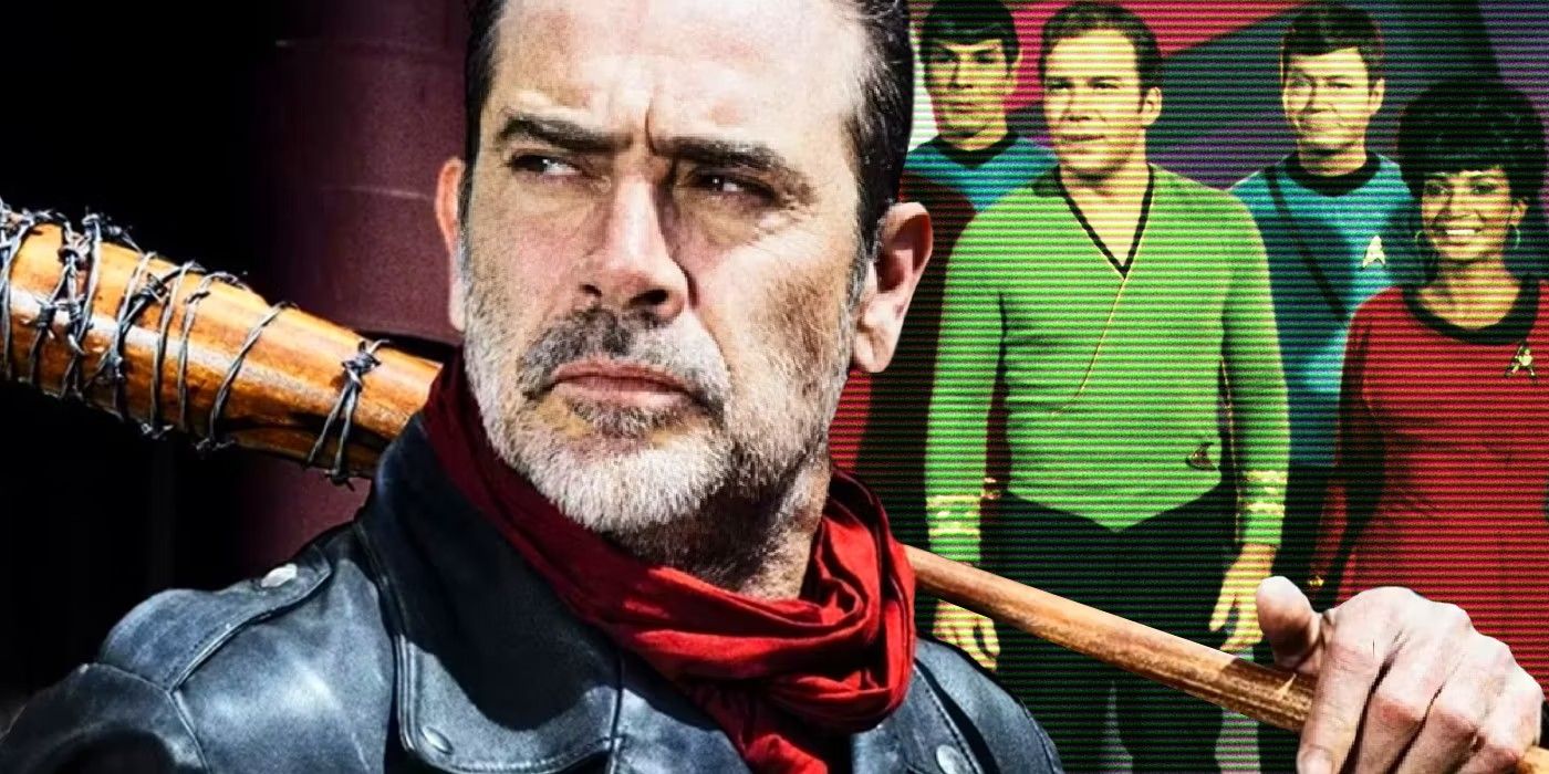 walking dead's negan with star trek the original series cast