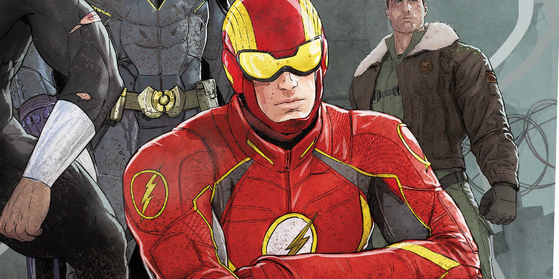 Wally West vestindo seu novo traje Absolute Power DC